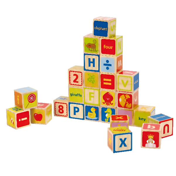 Hape ABC Wooden Blocks – Educational Alphabet Toy for Kids alternate