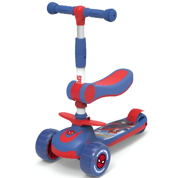 Marvel Spiderman 2-in-1 Foldable Twist Scooter