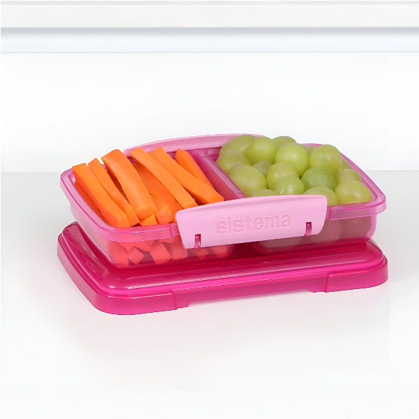 Sistema Small Split Lunch Box 350ml – Pink alternate